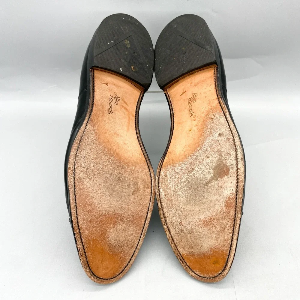 Allen Edmonds Mens 14 Park Avenue Cap Toe Oxford Black Leather Dress Shoes Derby
